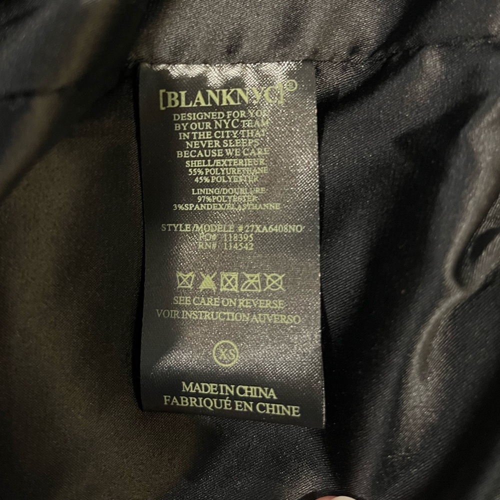 BLANKNYC Classic black faux leather jacket - Picture 6 of 6